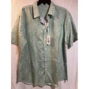 Men's Size XL Coofandy Short Sleeve Printed Casual Shirt-NWT